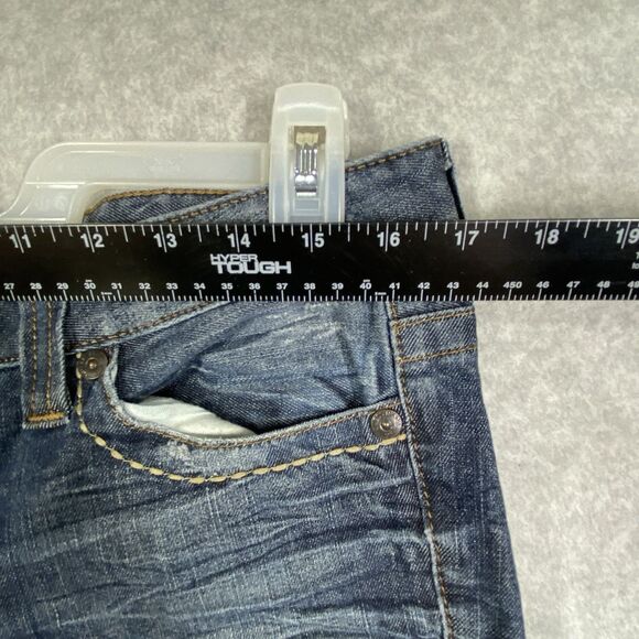 Guess Jeans Womens Size 30 Flirty Straight Stretch Ripped Distressed Whiskering - Picture 13 of 16